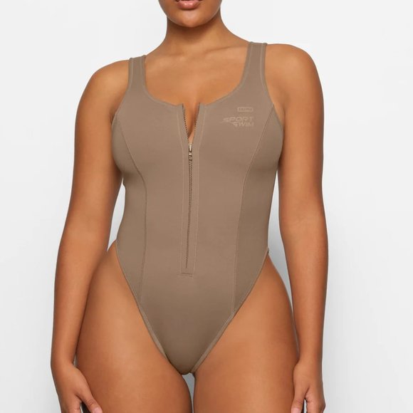 SKIMS Taupe One Piece Swimsuit - Picture 5 of 8